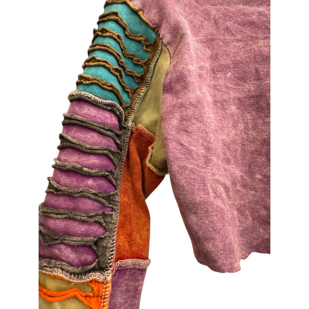 Rising International Patchwork Multi-Color Long S… - image 13